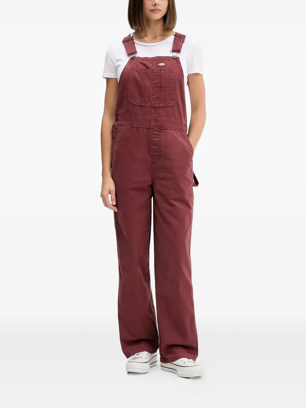  Dickies Cotton Jumpsuit - Red 
