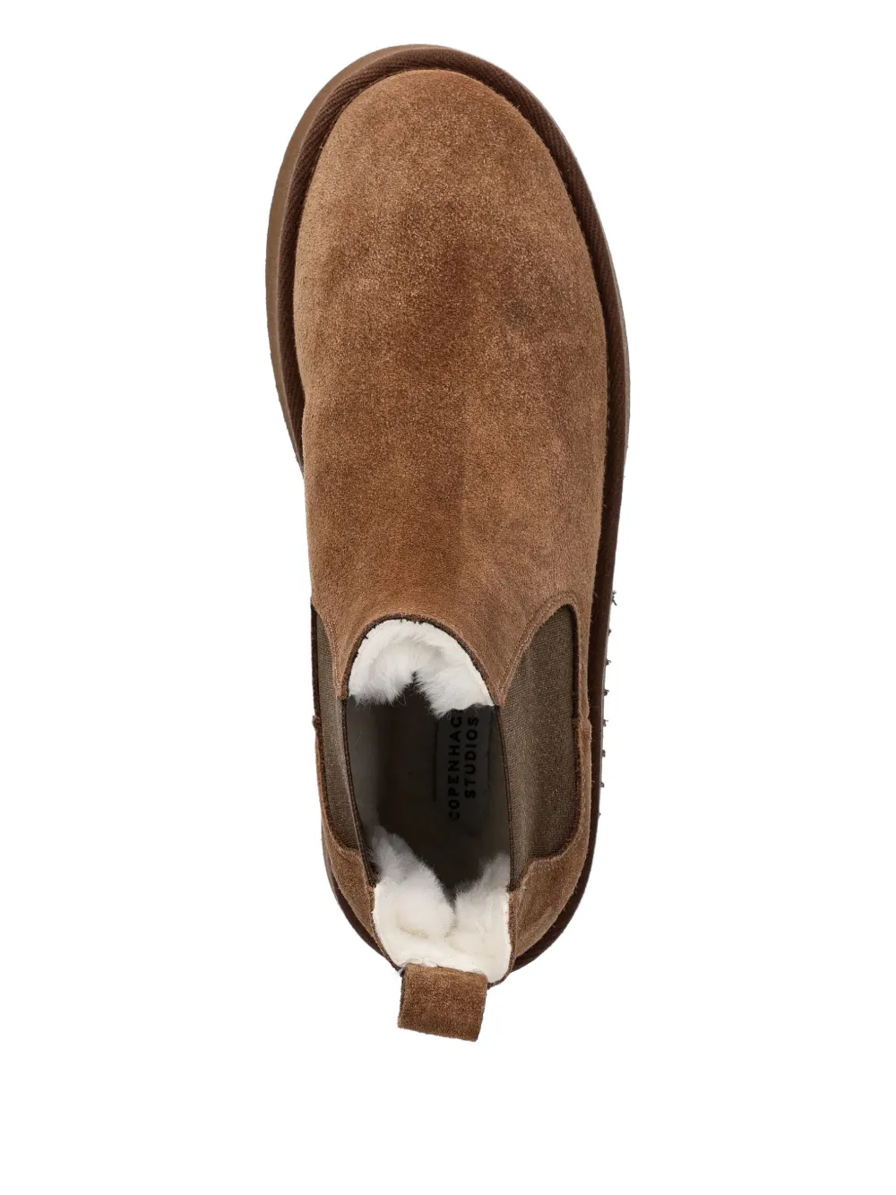 Copenhagen Chelsea laarzen met plateauzolen Bruin