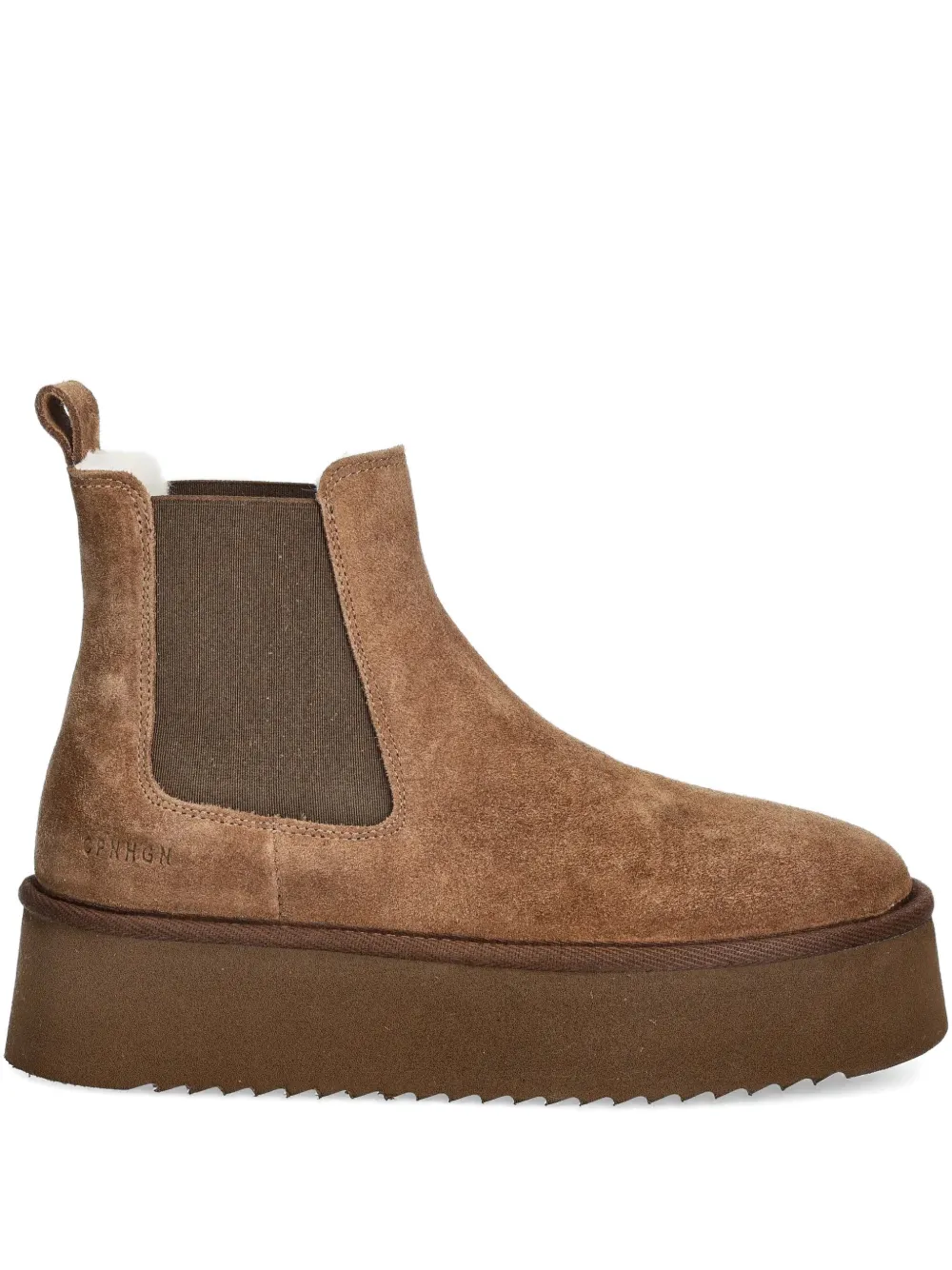 Copenhagen platform chelsea boots - Marrone