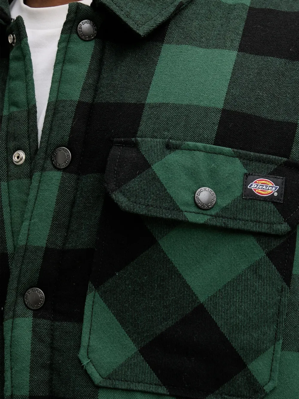 DICKIES Sacramento flanellen overhemd met geruit patroon Groen