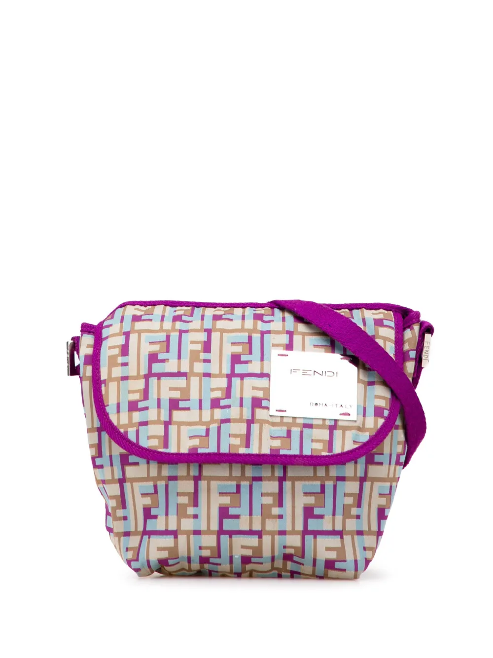 Fendi Pre-Owned 20th Century Zucca Nylon crossbody bag - パープル Fendi Pre-Owned 20th Century Zucca Nylon crossbody bag - パープル