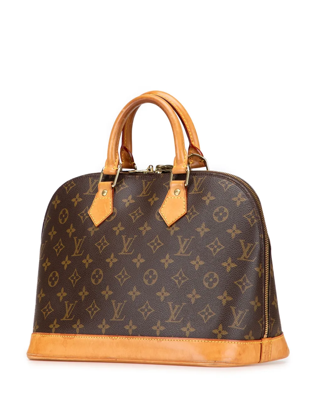Pre-owned Louis Vuitton 2000 Monogram Alma Pm Handbag In Brown