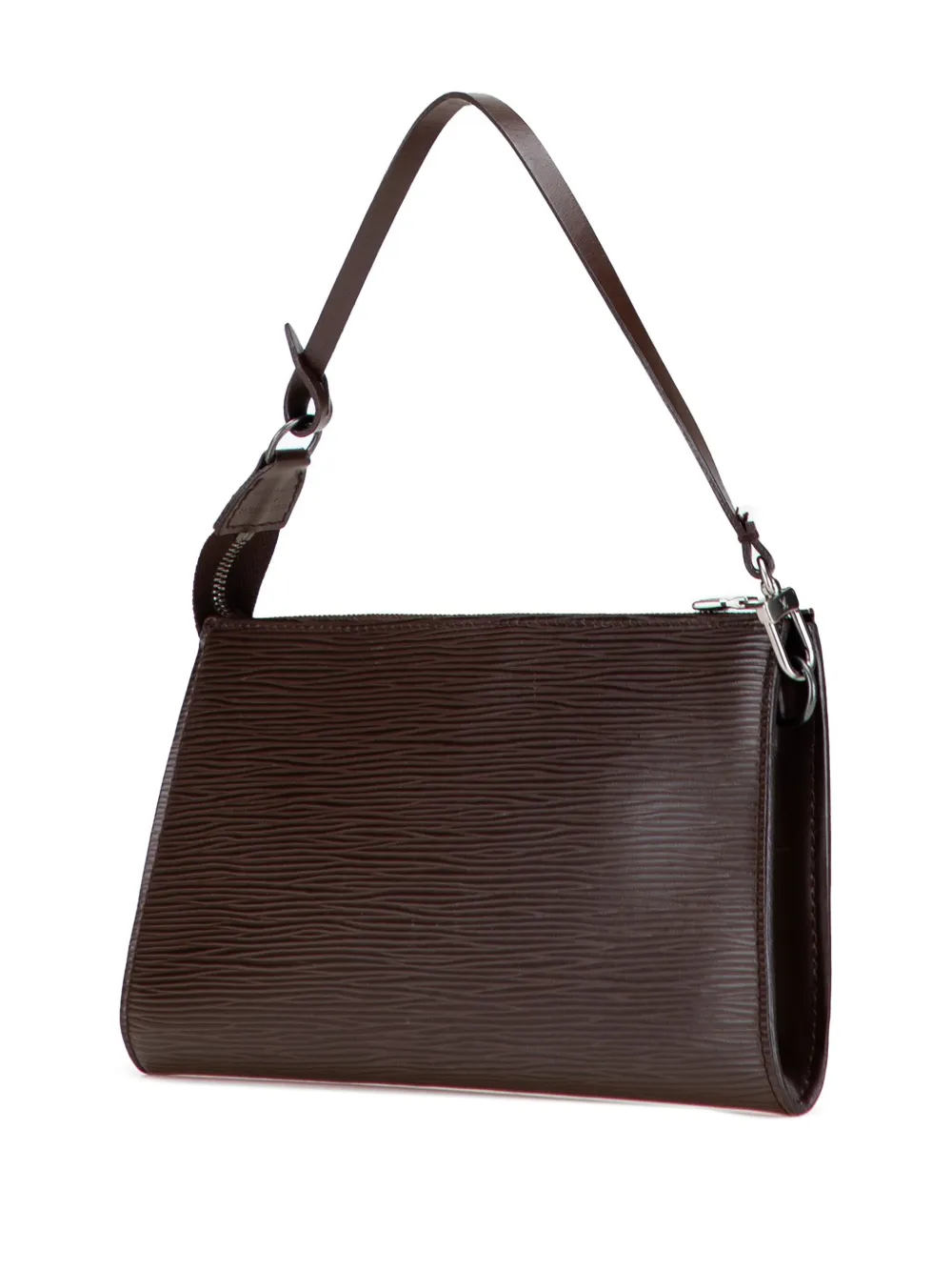 Pre-owned Louis Vuitton 2003 Epi Pochette Accessoires Shoulder Bag In Brown