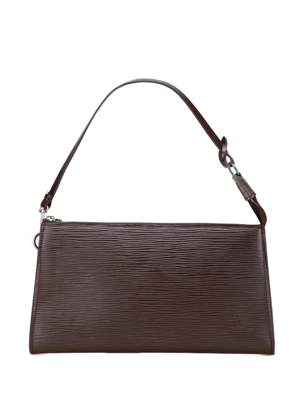 Pre-owned Louis Vuitton 2003 Epi Pochette Accessoires Shoulder Bag In Brown