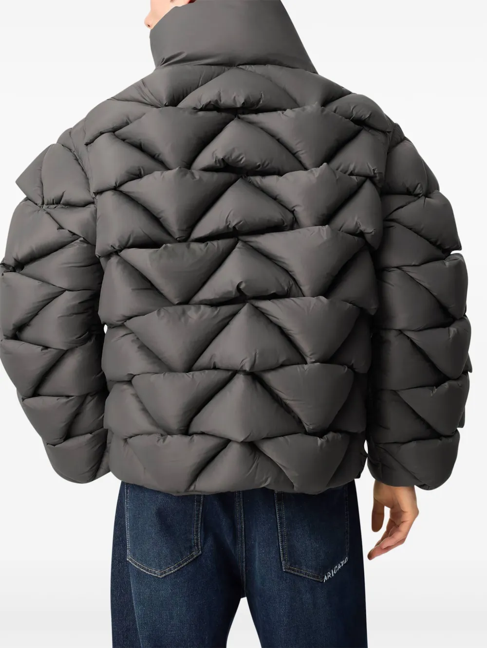 Axel Arigato Gebreid gewatteerd jack Grijs