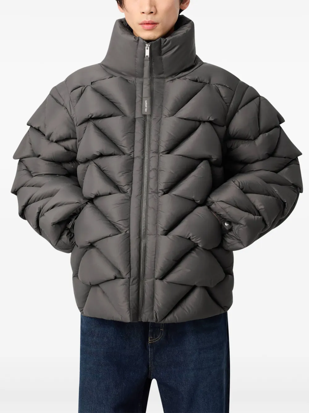 Axel Arigato Gebreid gewatteerd jack Grijs