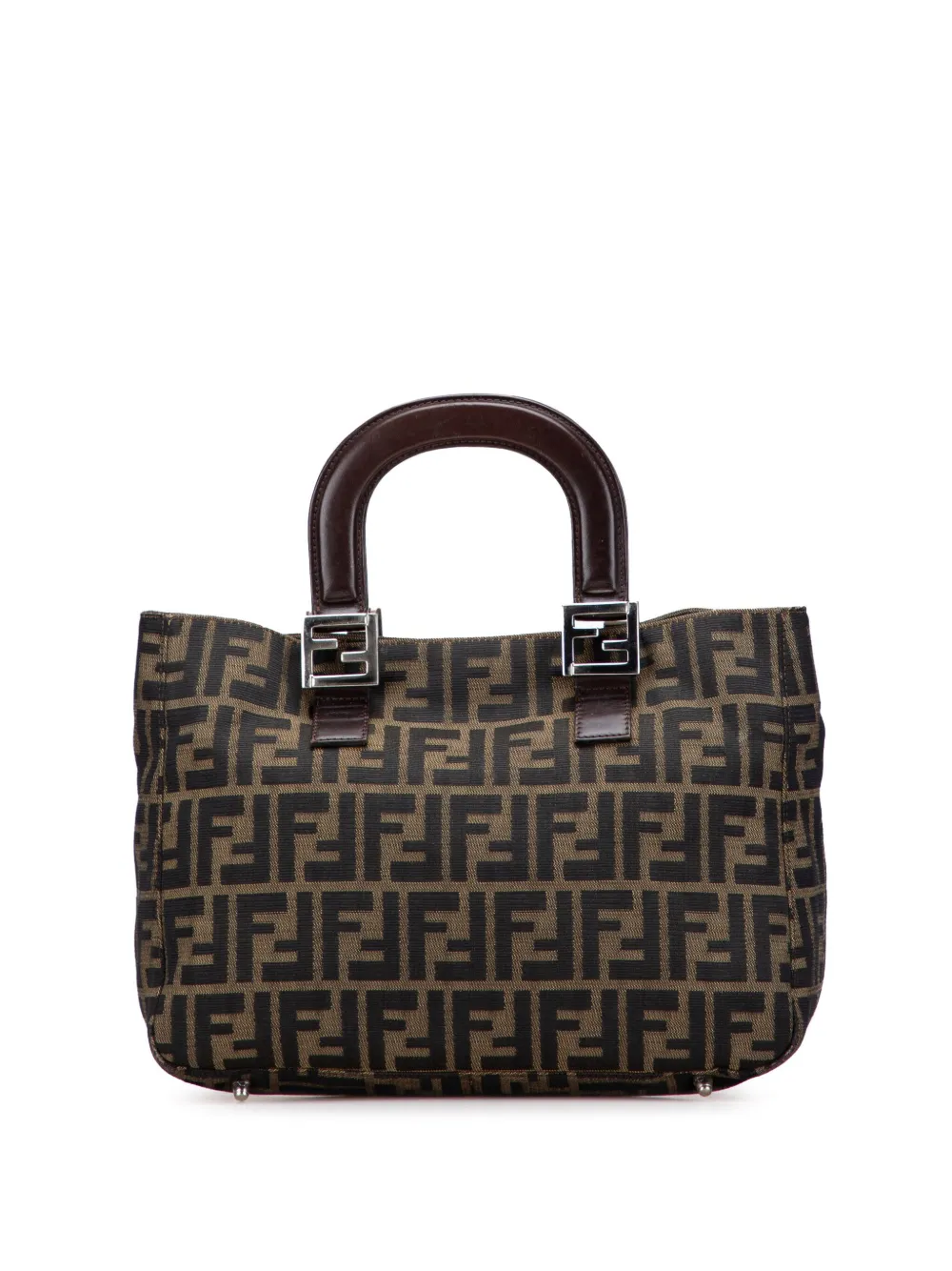 Fendi Pre-Owned 20th Century Small Zucca Canvas Twins tote bag - ブラウン Fendi Pre-Owned 20th Century Small Zucca Canvas Twins tote bag - ブラウン