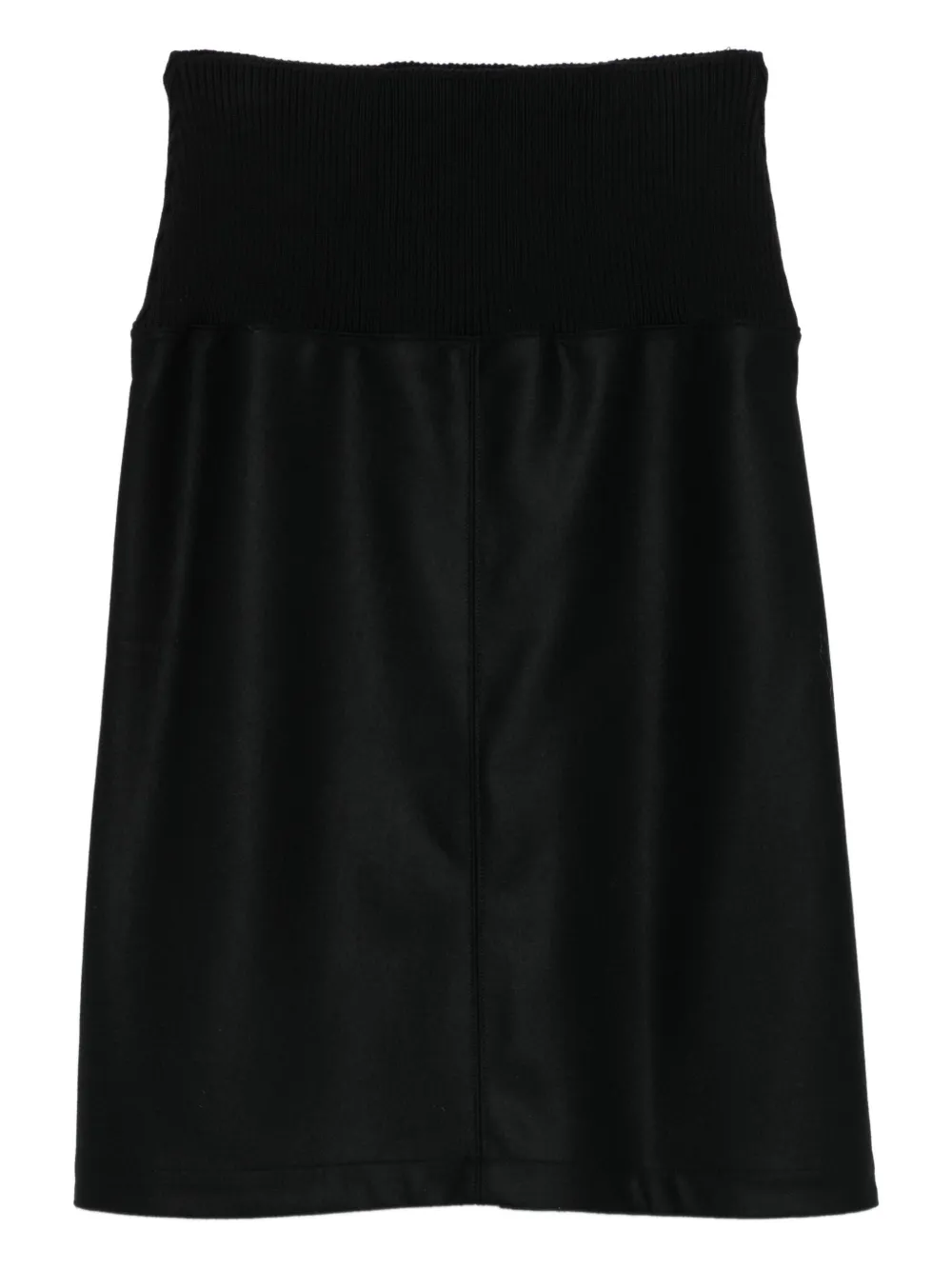 Jil Sander Geribbelde midi-rok - Zwart
