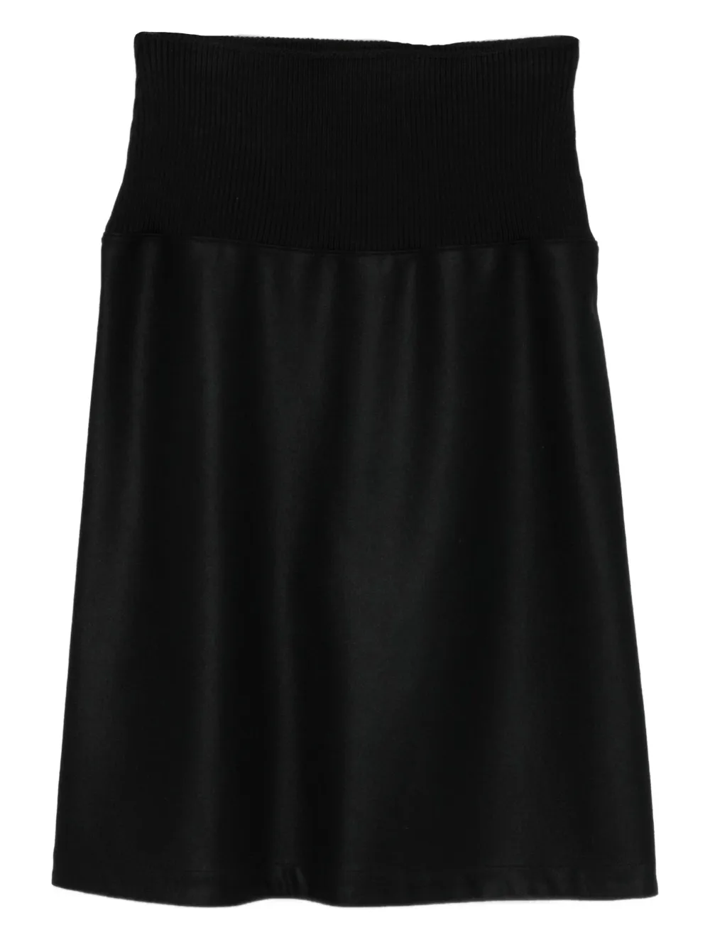 Jil Sander falda midi tejida de canalé | negro | Image 1