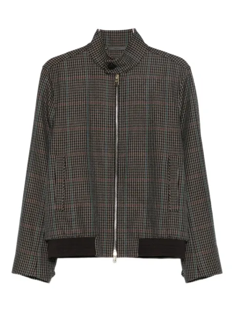 Paul Smith checked zip-up bomber jacket