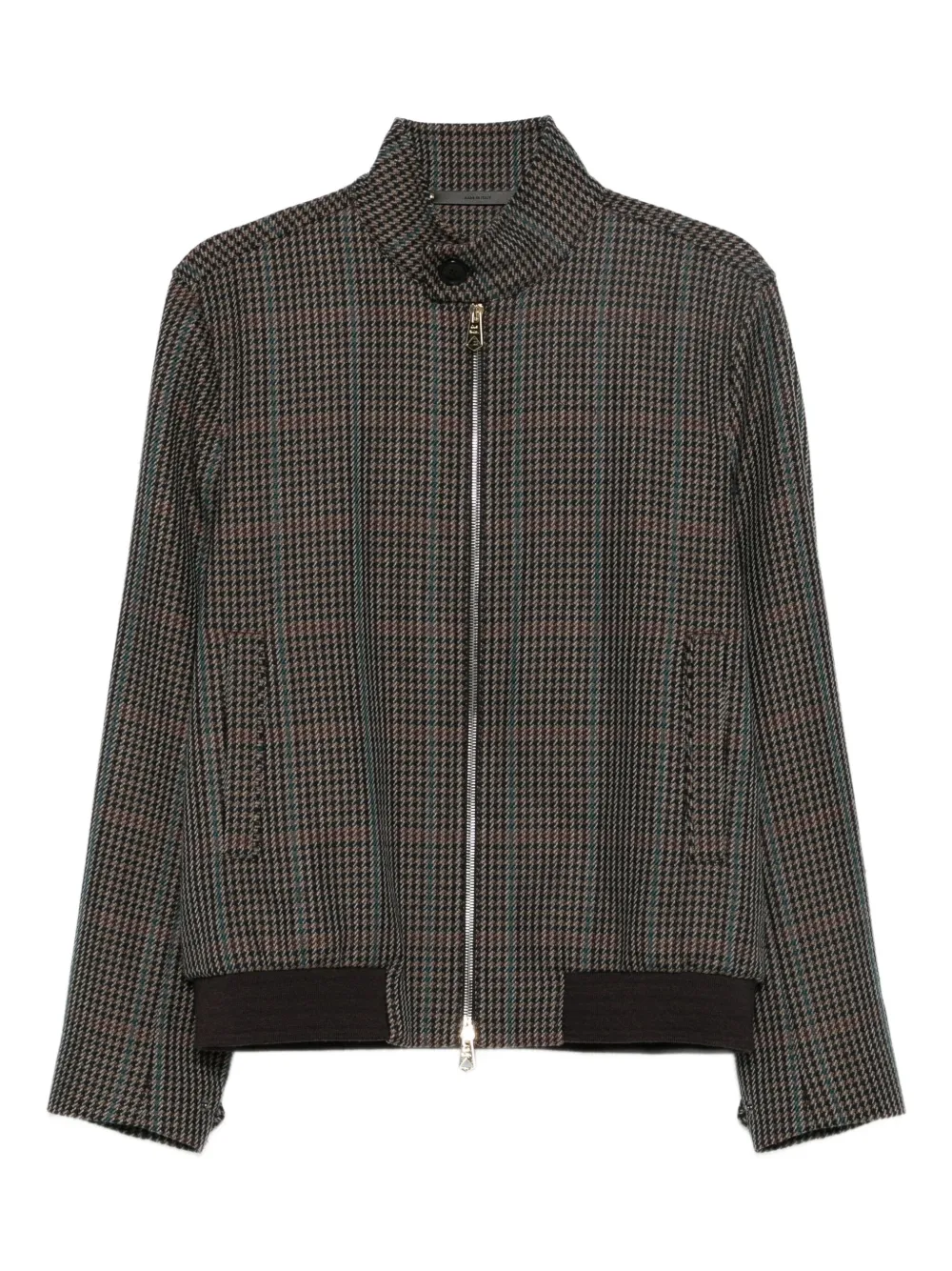 Paul Smith checked zip-up bomber jacket | Grey | Image 1