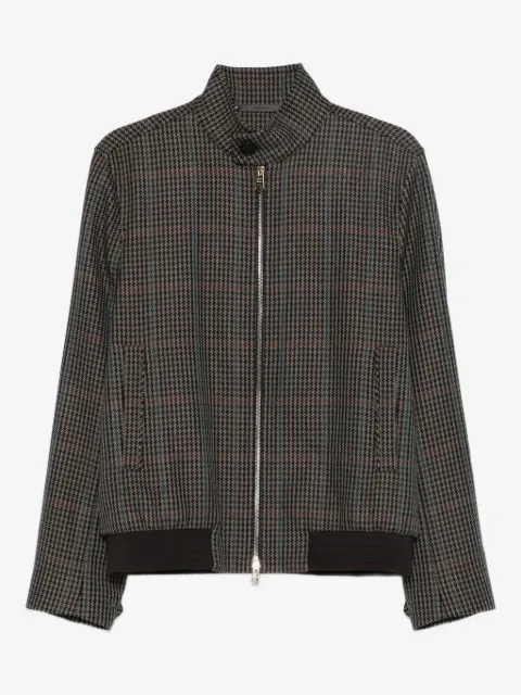 Paul Smith checked zip-up bomber jacket