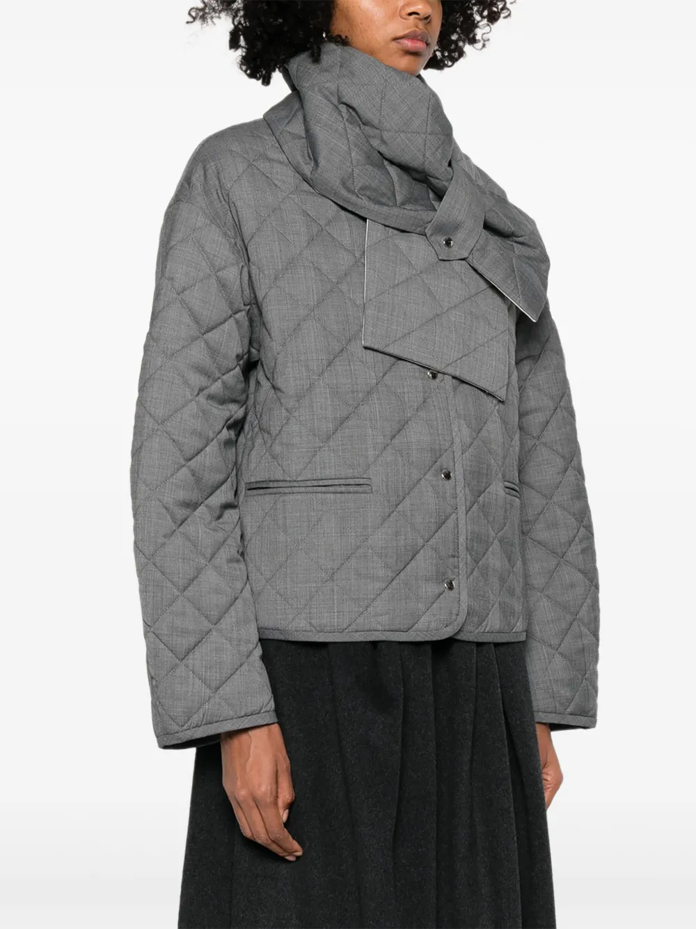  Viktoria Chan Quilted Puffer Jacket - Grey 