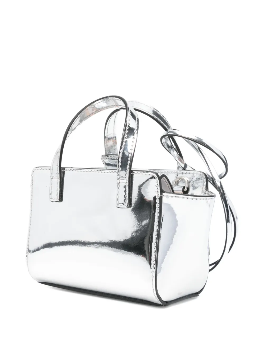 Hidesins Flap Xs Tote Bag In Silver
