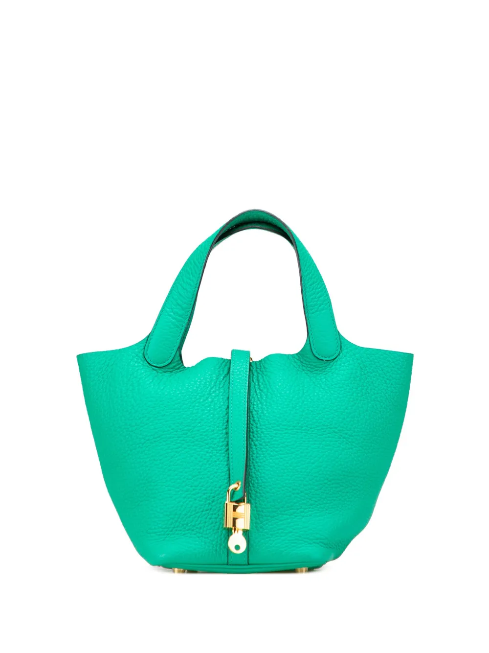 Hermès Pre-Owned 2021 Clemence Picotin Lock 18 handbag - グリーン Hermès Pre-Owned 2021 Clemence Picotin Lock 18 handbag - グリーン