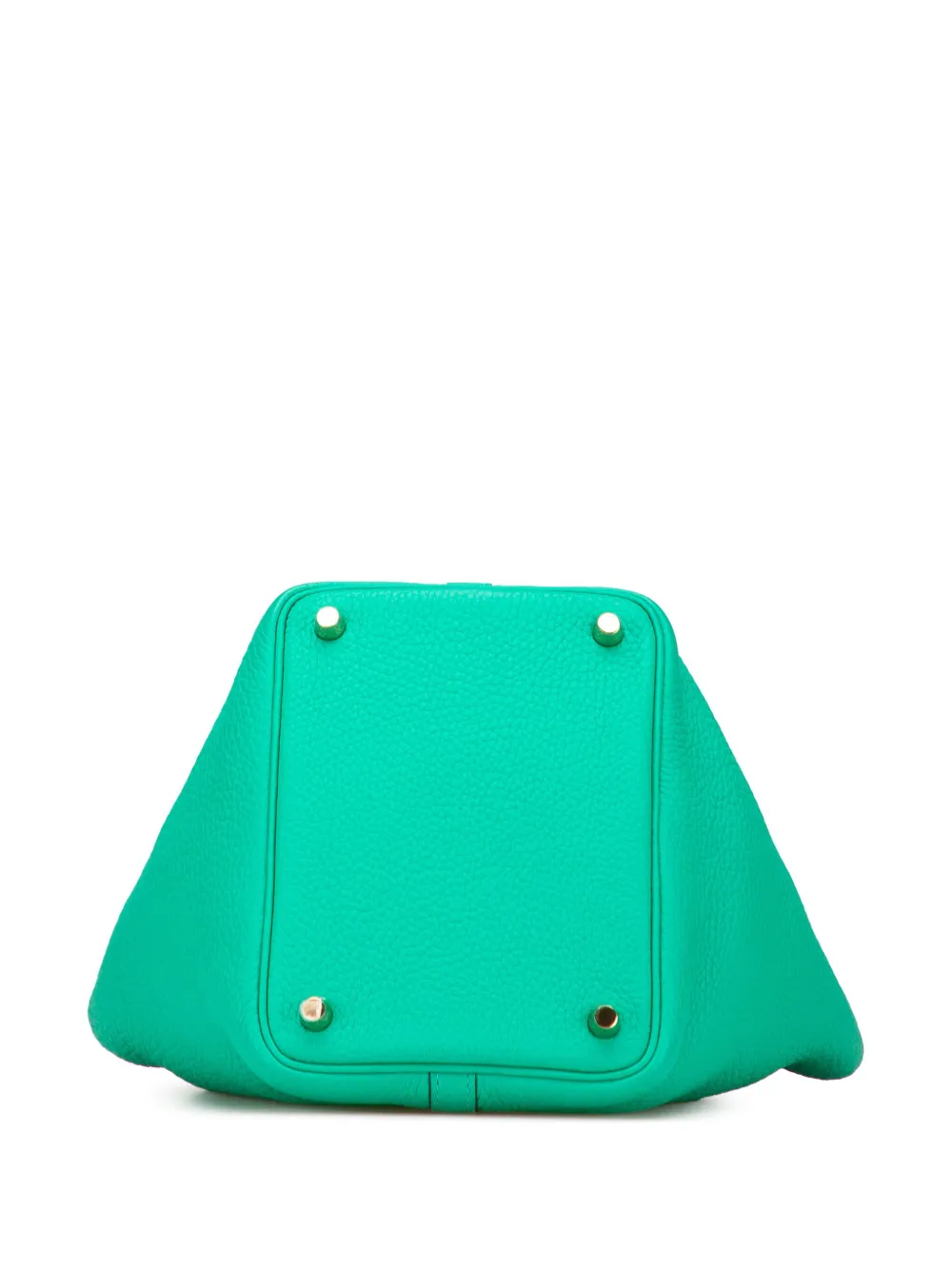 Pre-owned Hermes 2021 Clemence Picotin Lock 18 Handbag In Green