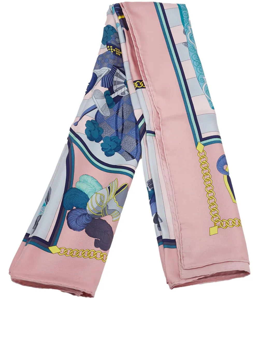 Hermès Pre-Owned 20th Century Chocs En Plumes Silk Scarf scarves - ピンク Hermès Pre-Owned 20th Century Chocs En Plumes Silk Scarf scarves - ピンク