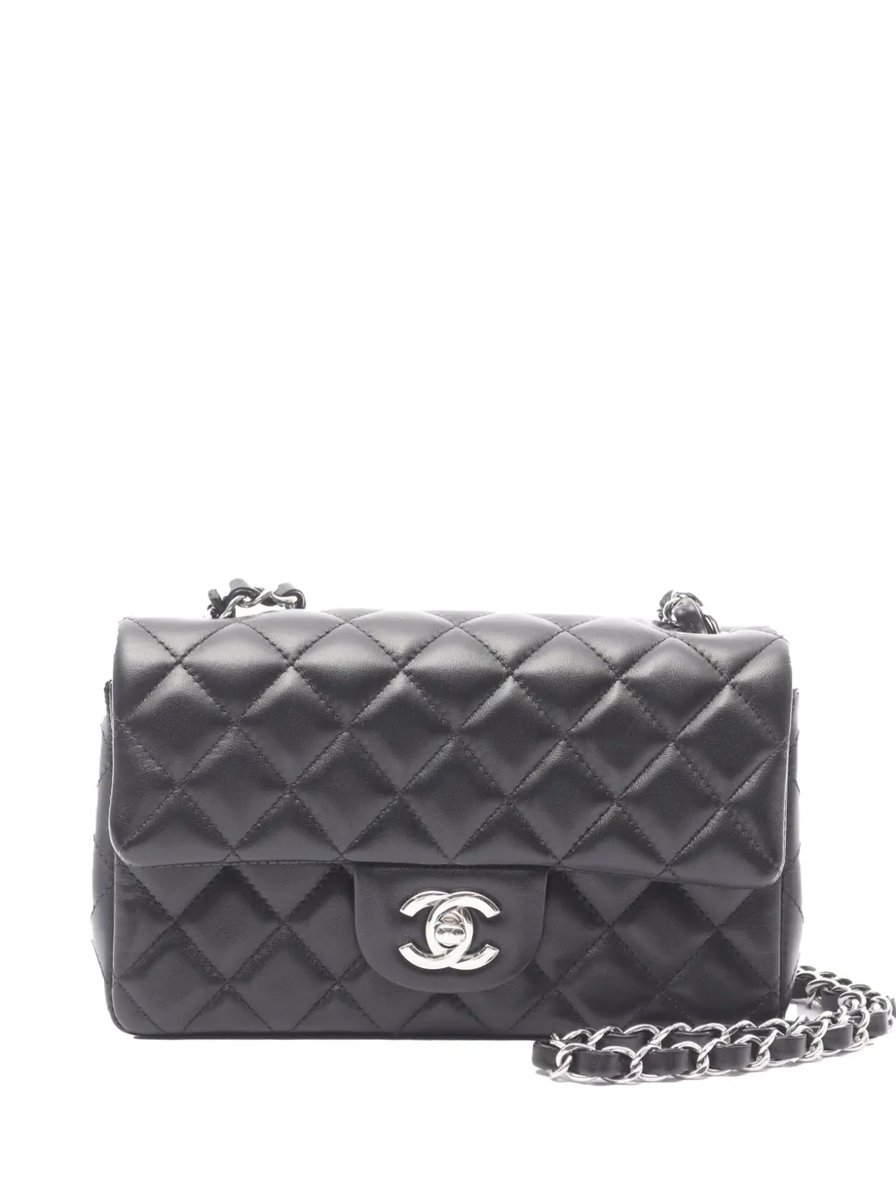 CHANEL Pre-Owned 2021-2025 Mini Rectangular Classic Lambskin Single CHANEL Pre-Owned 2021-2025 Mini Rectangular Classic Lambskin Single