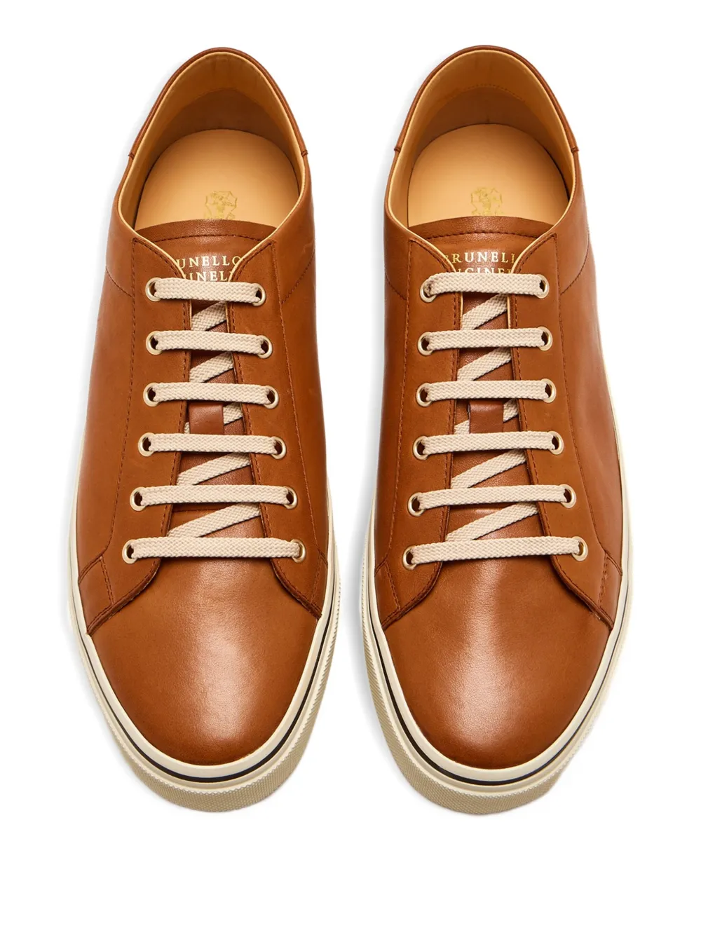 Brunello Cucinelli Leren sneakers Bruin
