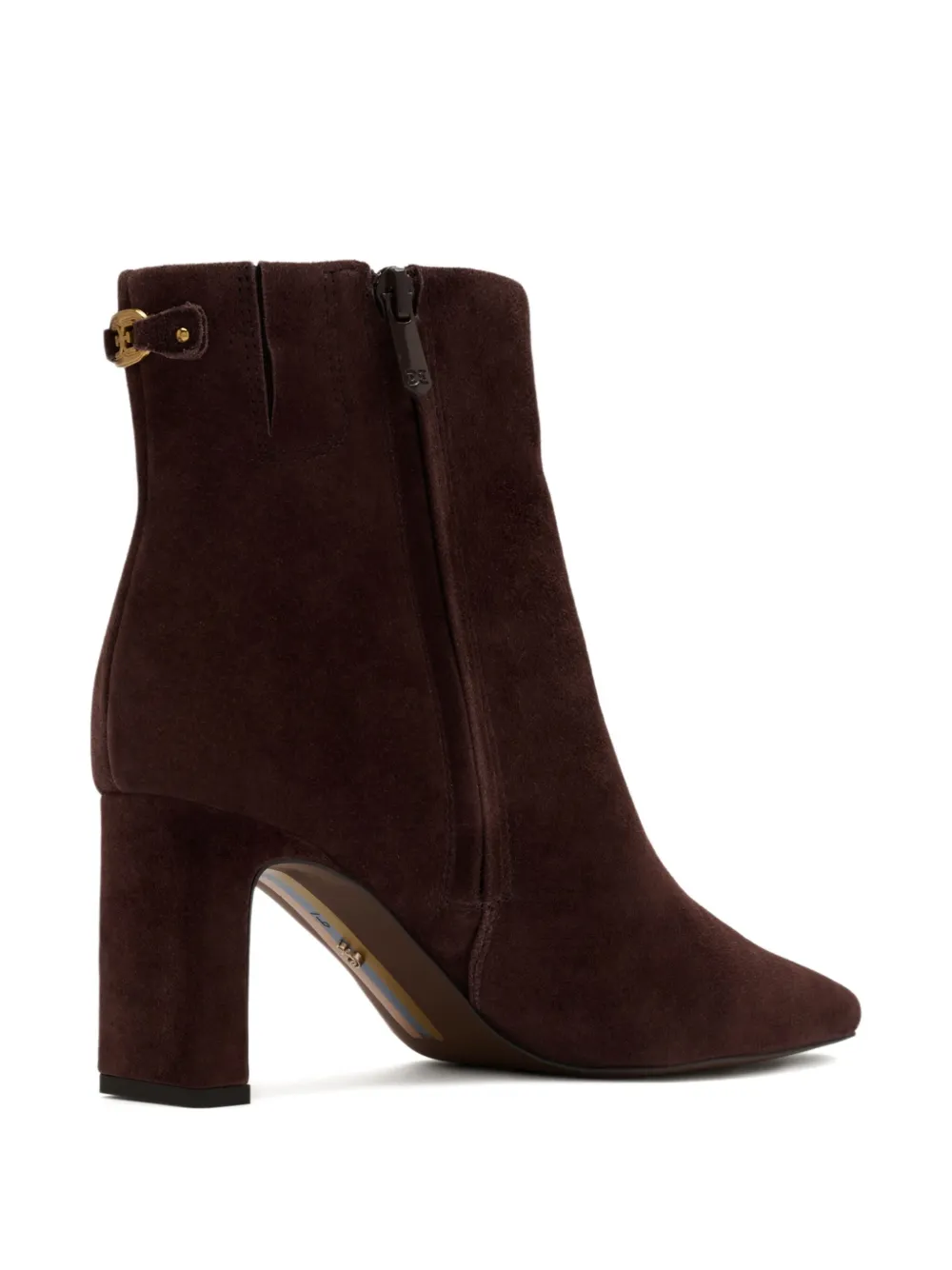 Sam Edelman Block-heel Buckle Boots In Brown