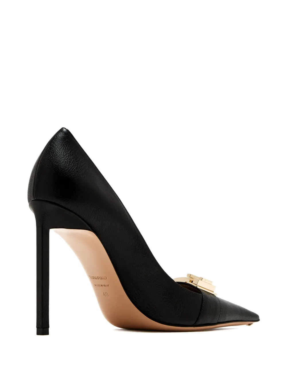 TOM FORD 105mm T-Latch pumps Zwart