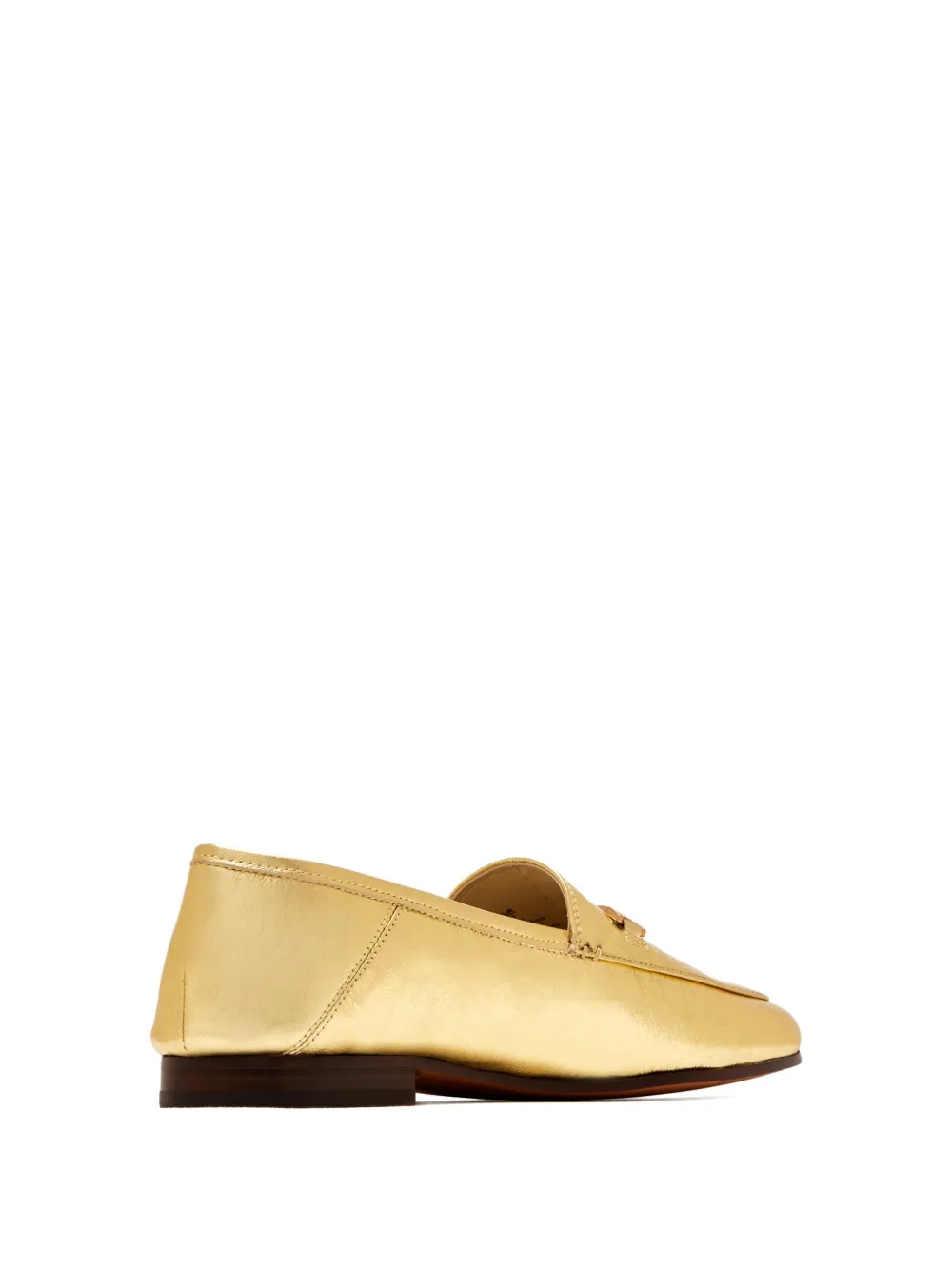 Sam Edelman Horsebit Leather Loafers In Gold