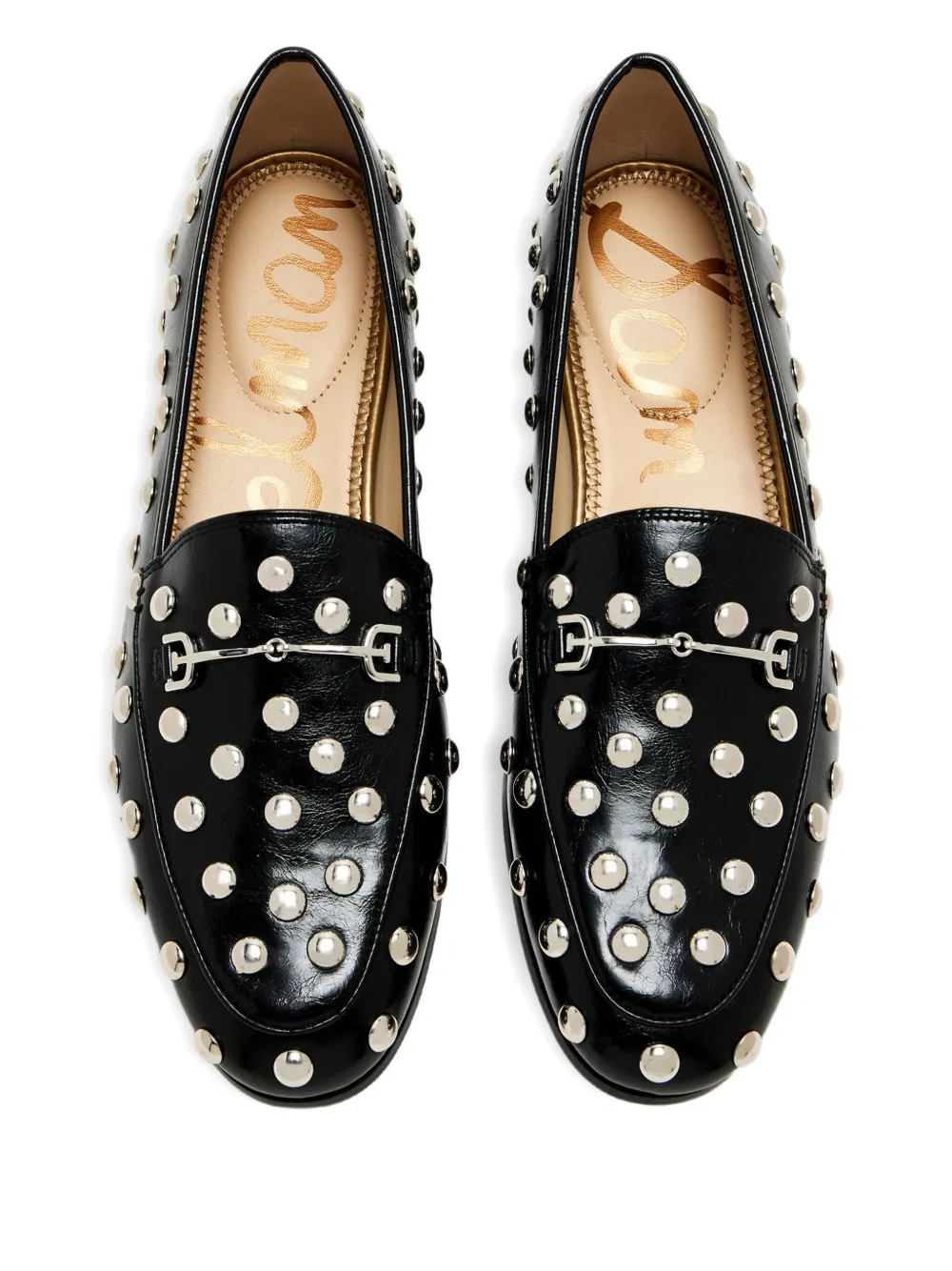 Sam Edelman Stud-embellished Loafers In Black
