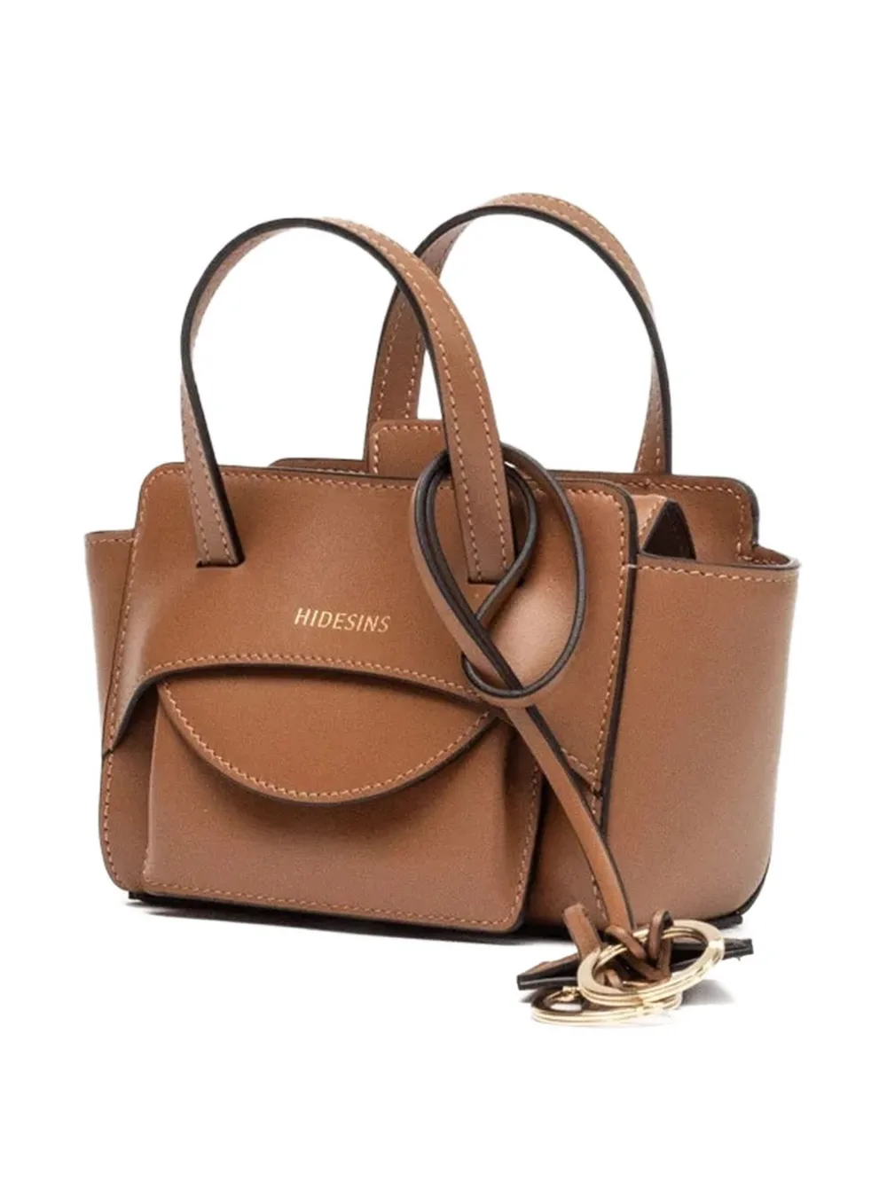Hidesins Xs Flap Tote Bag In Brown