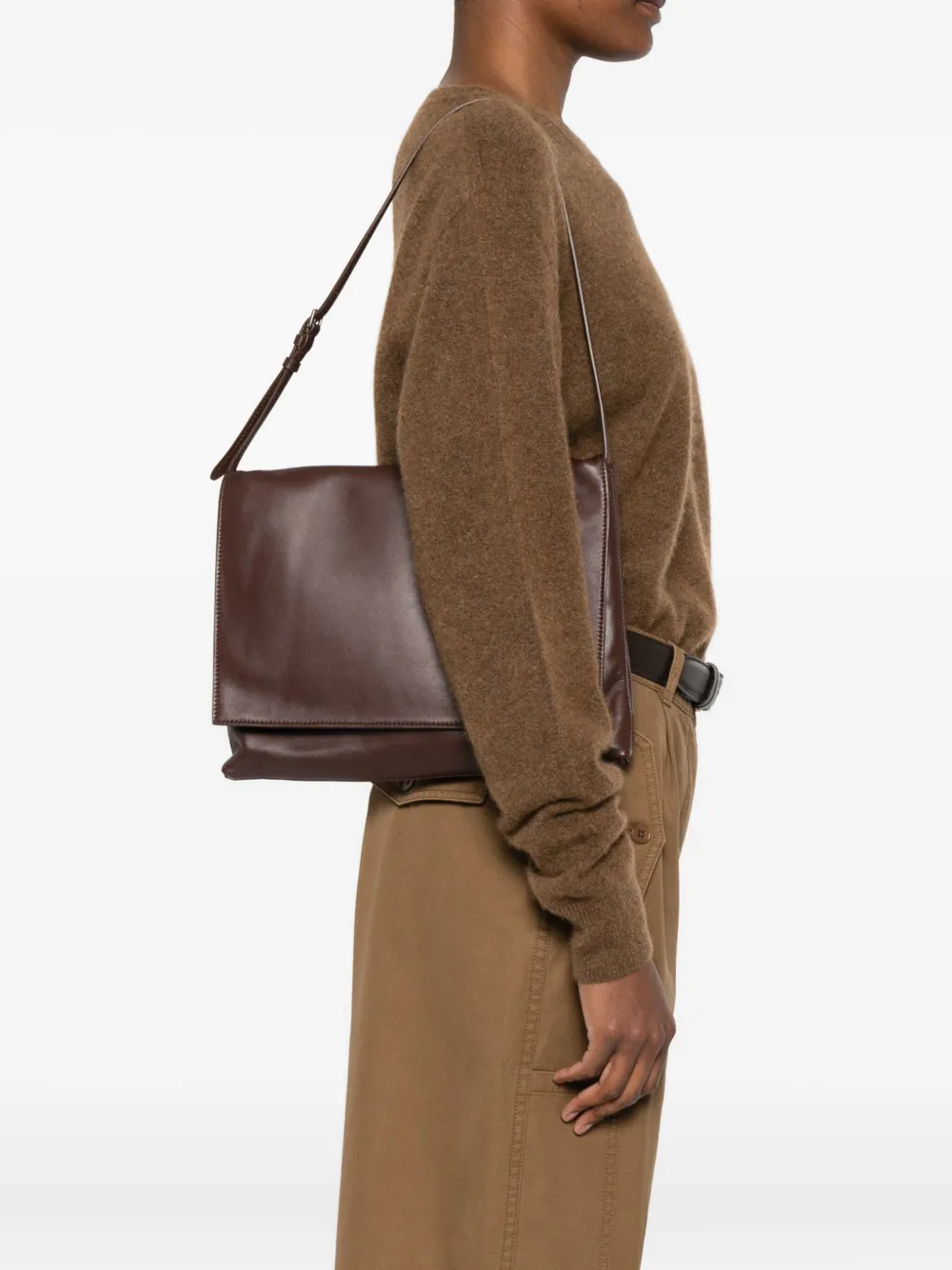 The Row Leather Shoulder Bag