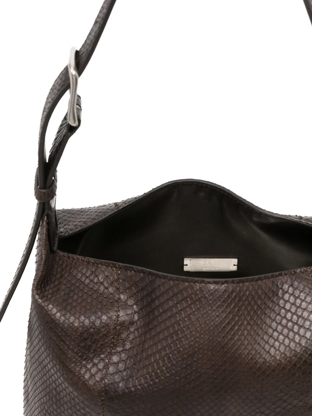 The Row Leren shopper Bruin