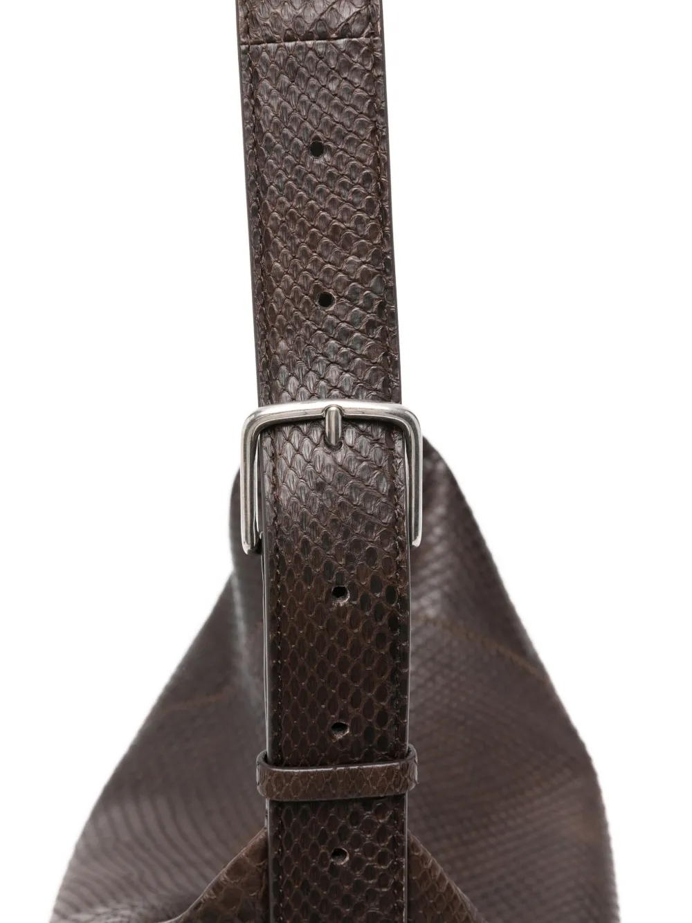 The Row Leren shopper Bruin