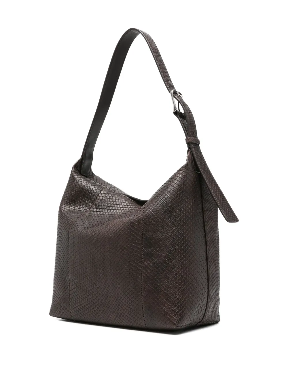 The Row Leren shopper Bruin
