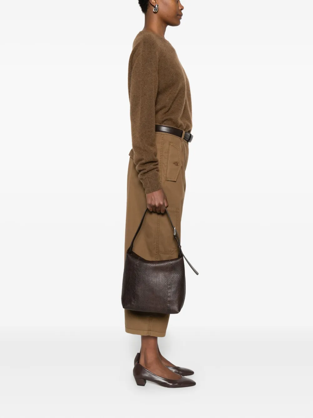 The Row leather tote bag - Bruin