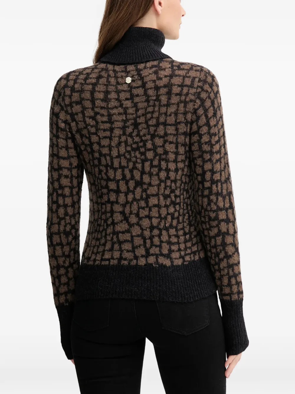  Joop! Kordula Patterned Roll-neck Sweater - Brown 