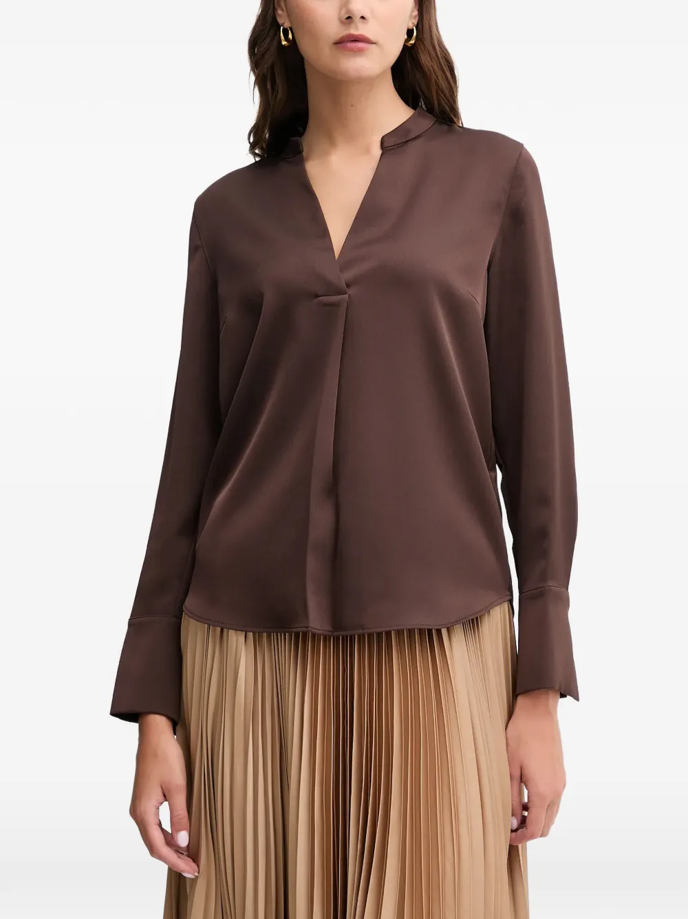 Joop! V-neck blouse - Marrone