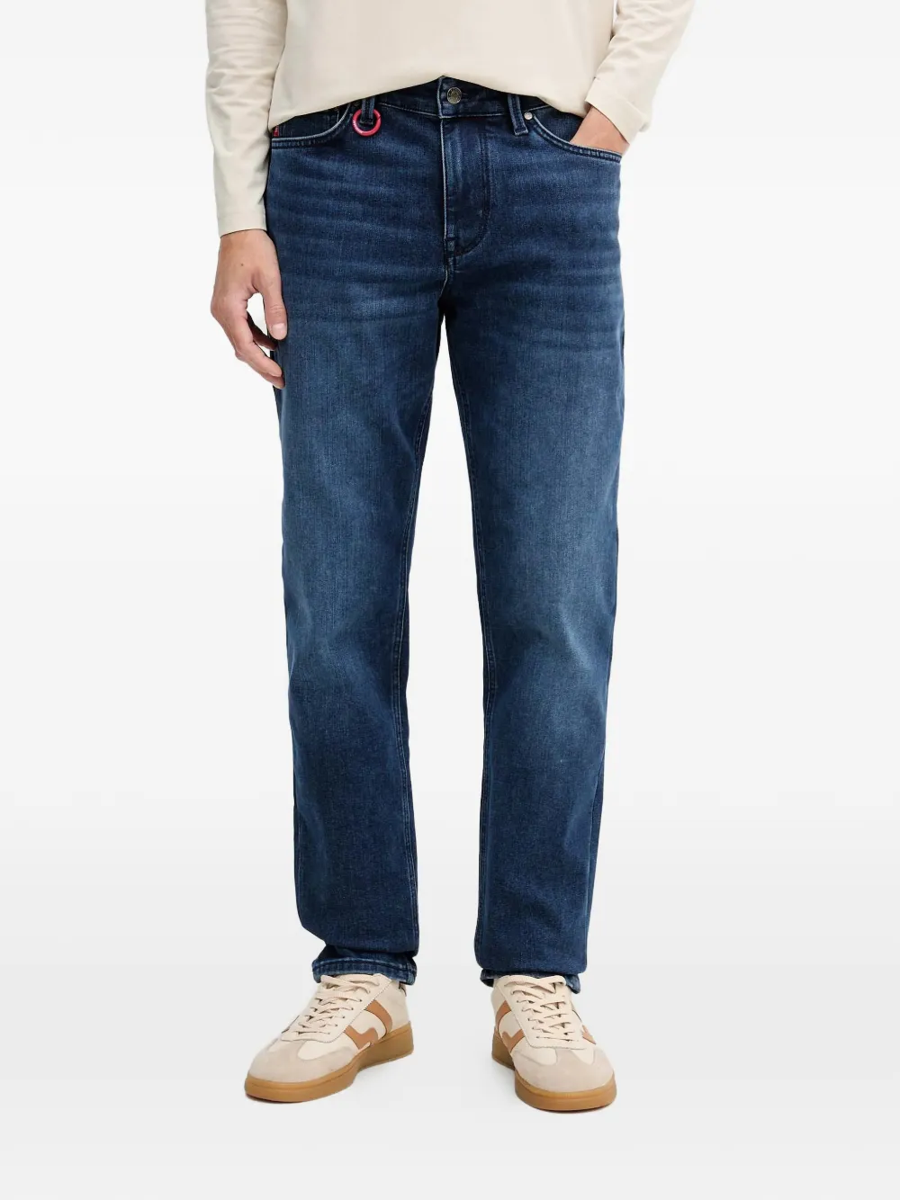 Joop! Stephen Winter v-stitched straight-leg jeans - Blu