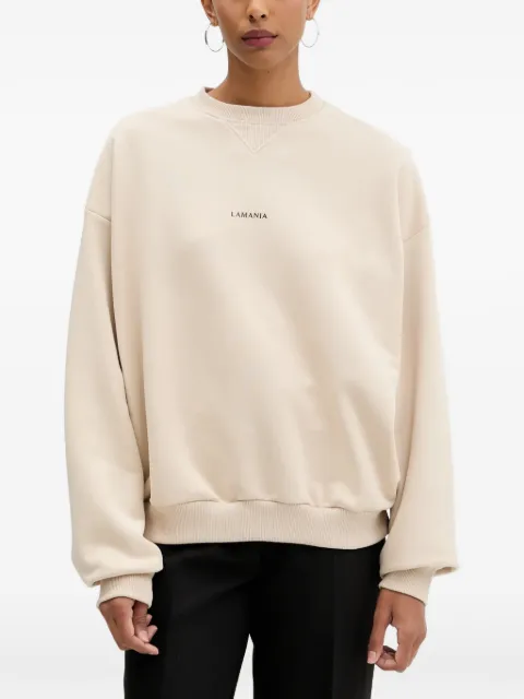 La Mania logo-print dropped-shoulder sweatshirt