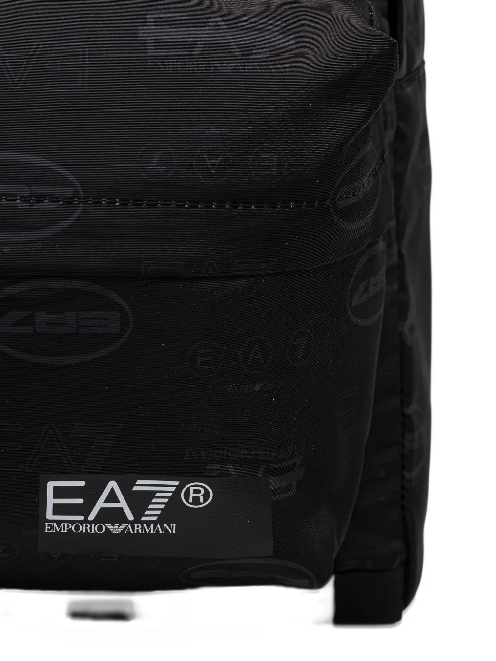 Ea7 Logo-print Backpack In Black