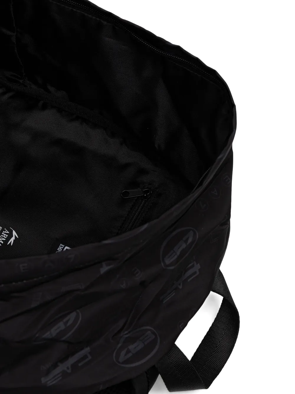 Ea7 Logo-print Backpack In Black