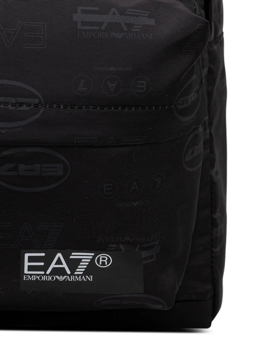 Ea7 Emporio Armani logo-print backpack Zwart