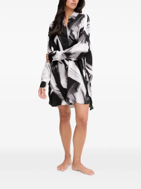 DKNY buttoned print nightdress