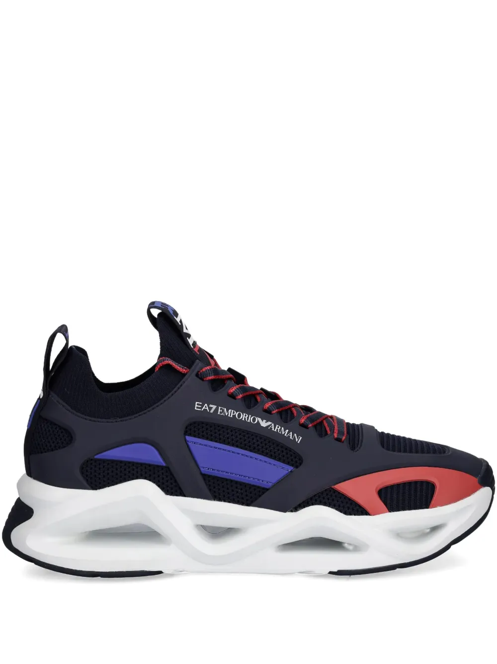 Ea7 Emporio Armani Infinity Cage sneakers Blauw