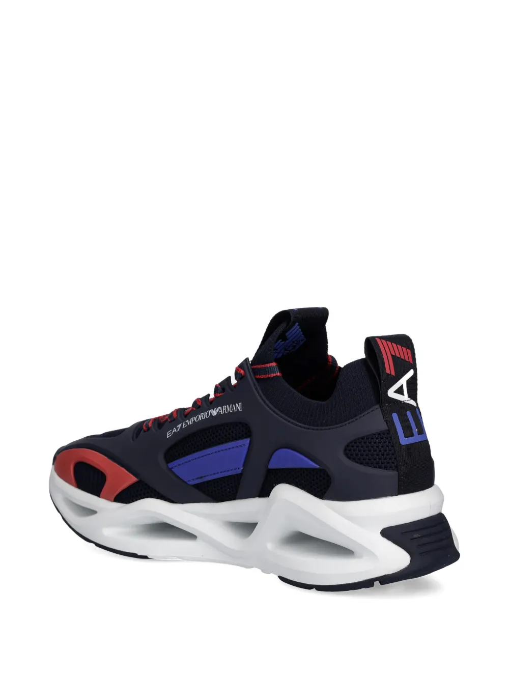 Ea7 Emporio Armani Infinity Cage sneakers Blauw
