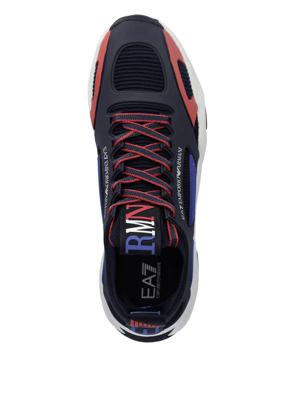 Ea7 Emporio Armani Infinity Cage sneakers Blauw