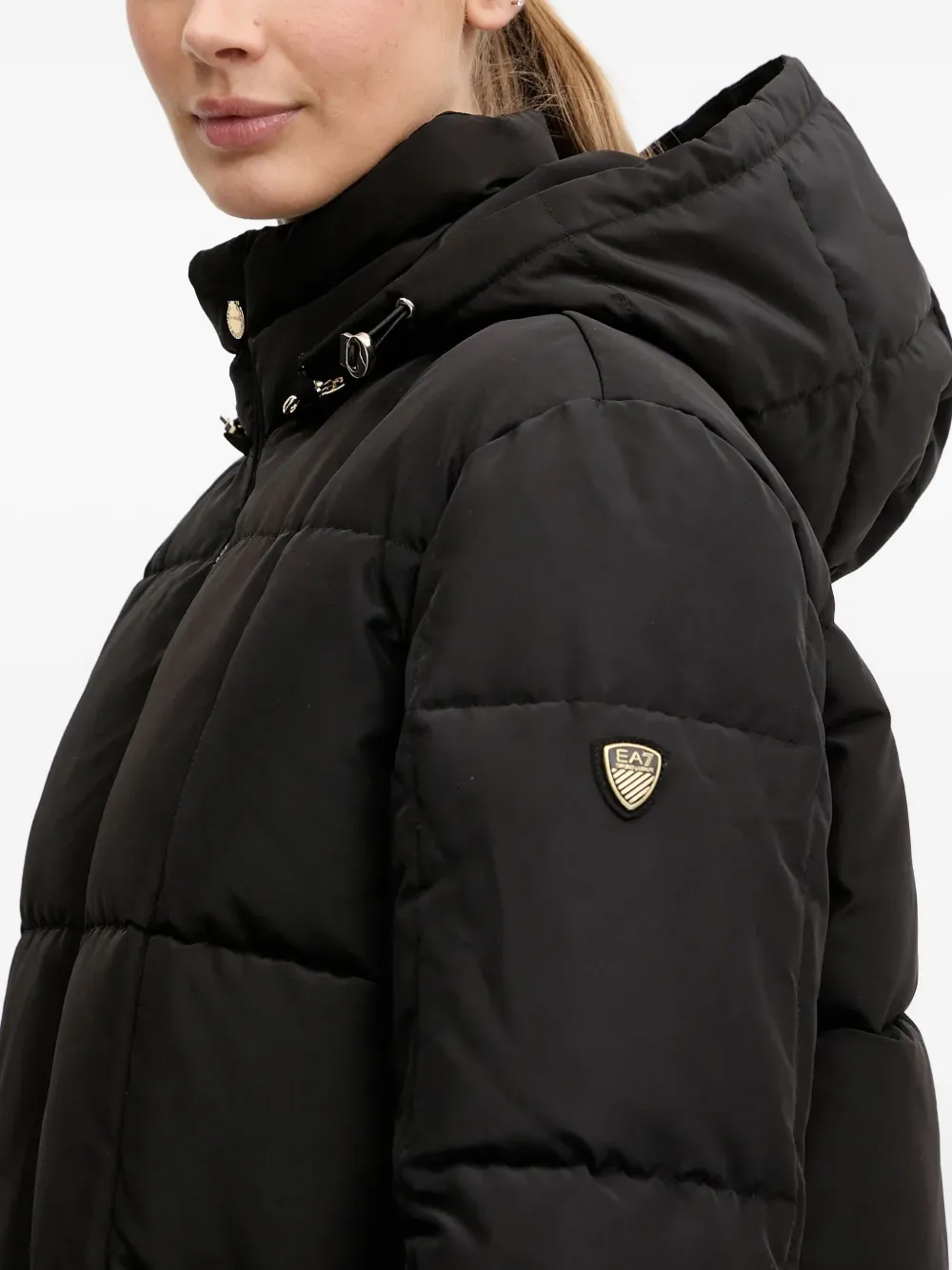 Ea7 Emporio Armani Calidum7 jas met capuchon Zwart