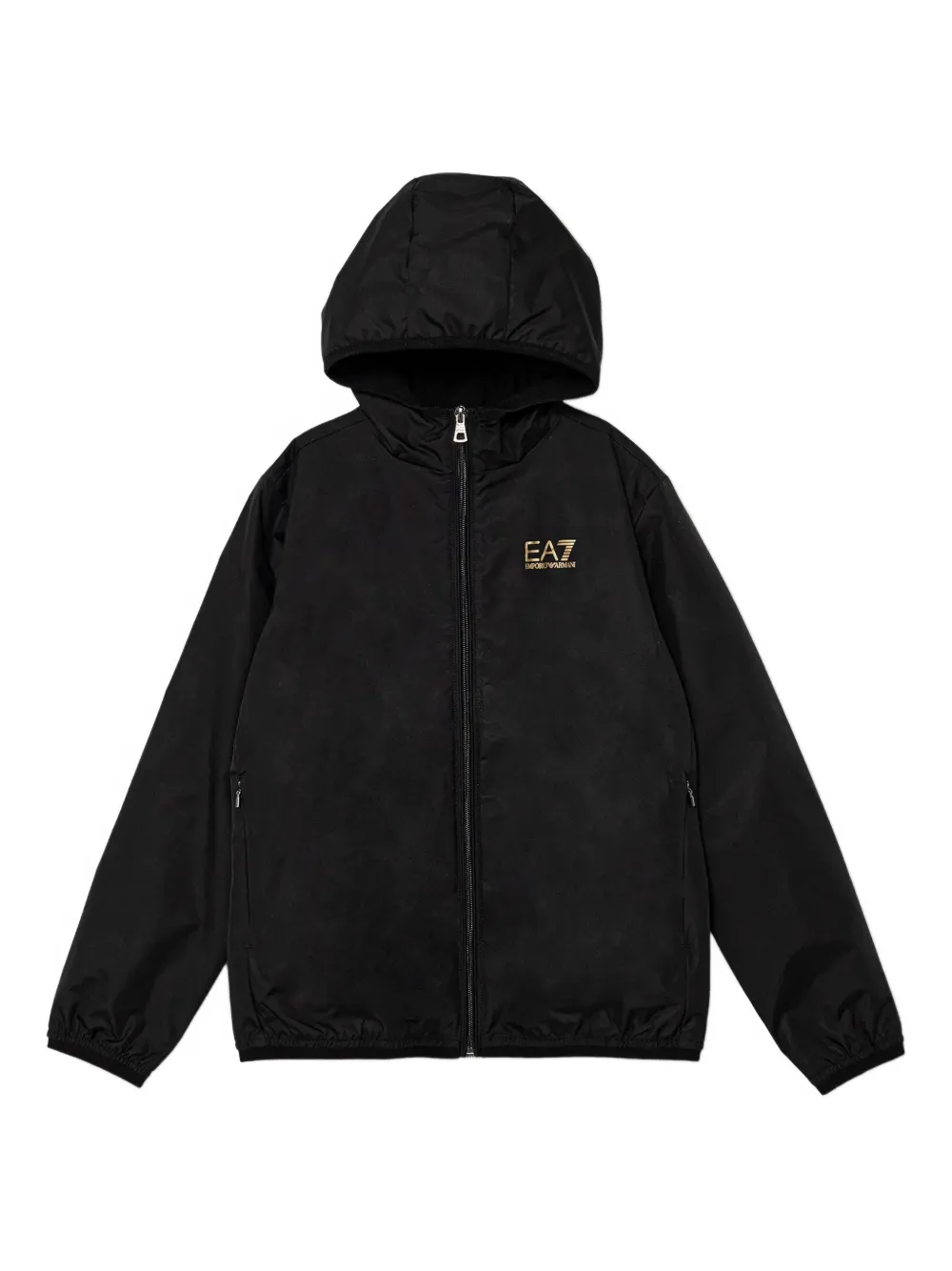 Ea7 Hooded Jacket In Black