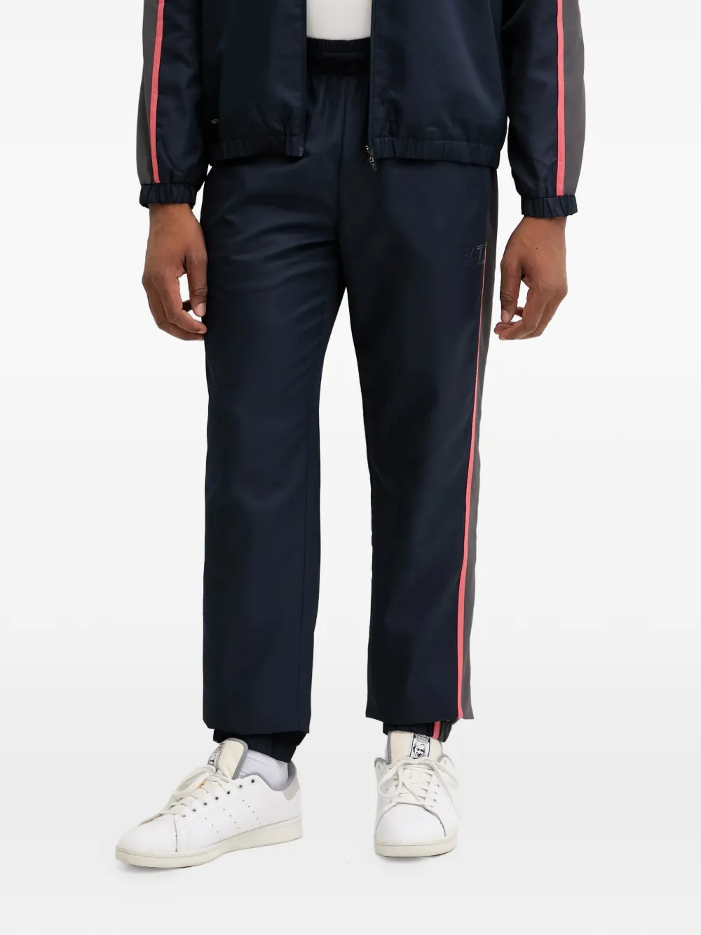 Ea7 Hooded Tracksuit In Blue