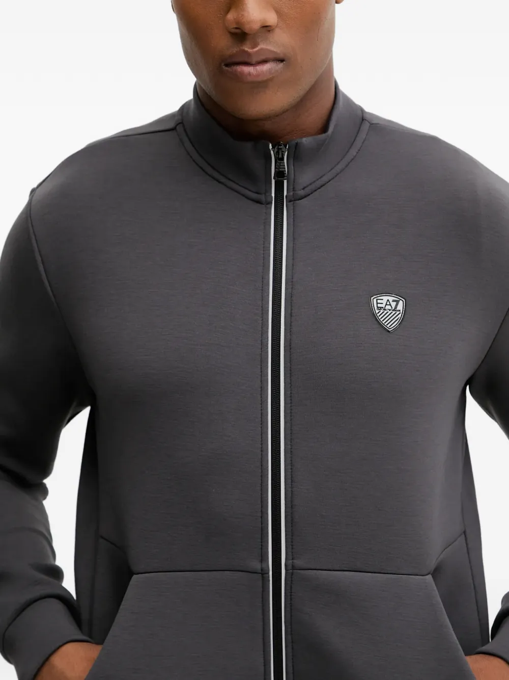 Ea7 Emporio Armani logo-detail tracksuit Grijs