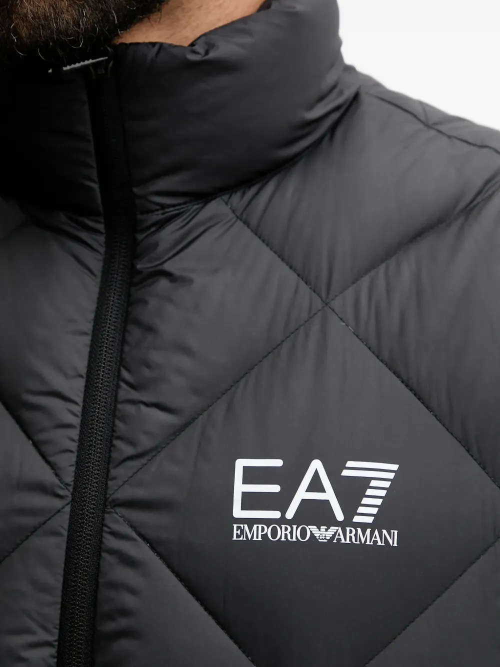 Ea7 Emporio Armani キルティング ベスト | ブラック | FARFETCH JP