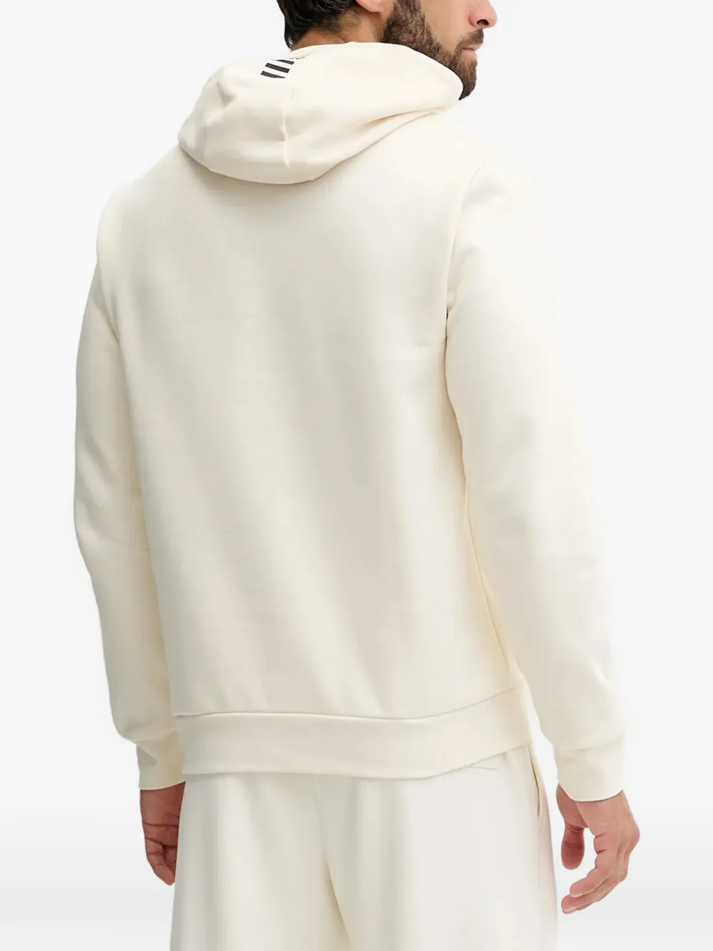 Ea7 Logo Hoodie In Neutral
